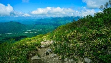 The view was beautiful! I could see the Northern Alps in the distance and the Togakushi ridge a bit closer